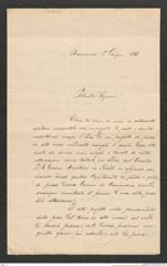 Nachlass Franz Steindachner, Brief von Giuliano Botterini an Franz Steindachner (17.06.1883), Inv.Nr. 46.01, Seite 1